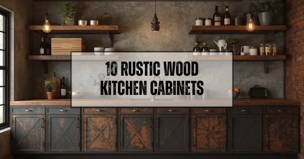 10 rustic wood kitchen cabinets